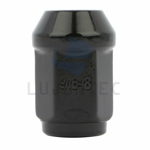20 Pcs Black 9/16-18 Conical Seat 60 Degree Wheel Lug Nuts Fits Chevrolet C20 - Picture 4 of 7