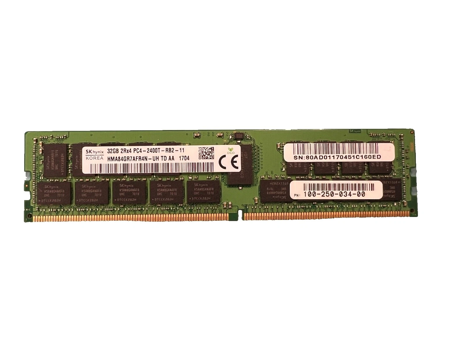 Server RAM 32 GB Capacity per Module ECC 2 Modules