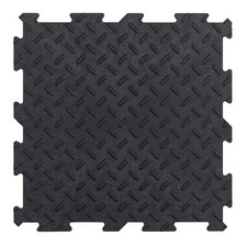 10 x Alpha Tile Workshop Van Garage Shed Utility - Recycled Rubber - 30 x 30cm