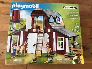 playmobil barn and silo