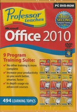 Professor Teaches Microsoft Office 2010 (PC) with 9 Separate Courses on 1 DVDrom