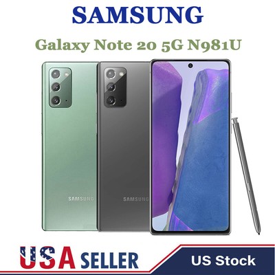 *NEW SEALED* Samsung Note 20 5G N981U Factory Unlocked Android Smartphone 128GB