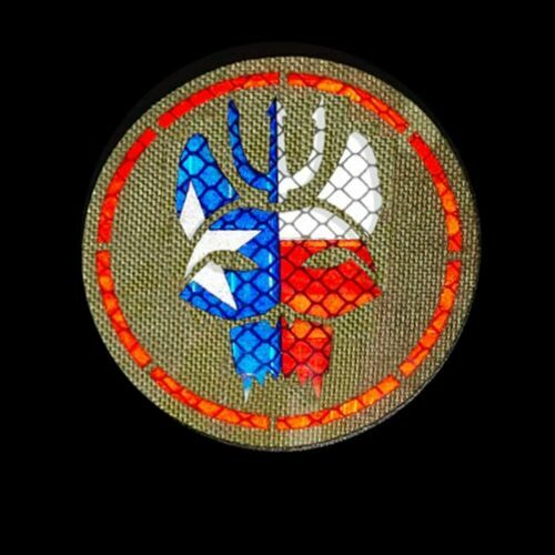 Reflexivo US Navy Seal IR IFF Gancho Táctico Parche Insignia Rojo Azul Bronceado - Imagen 1 de 5