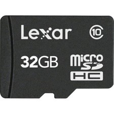 Original Lexar 32GB High Speed MicroSDHC Class 10 Flash Memory Card 195