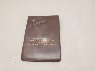 Vinyl memo book young coal company waterloo iowa fuel headquarters notes 