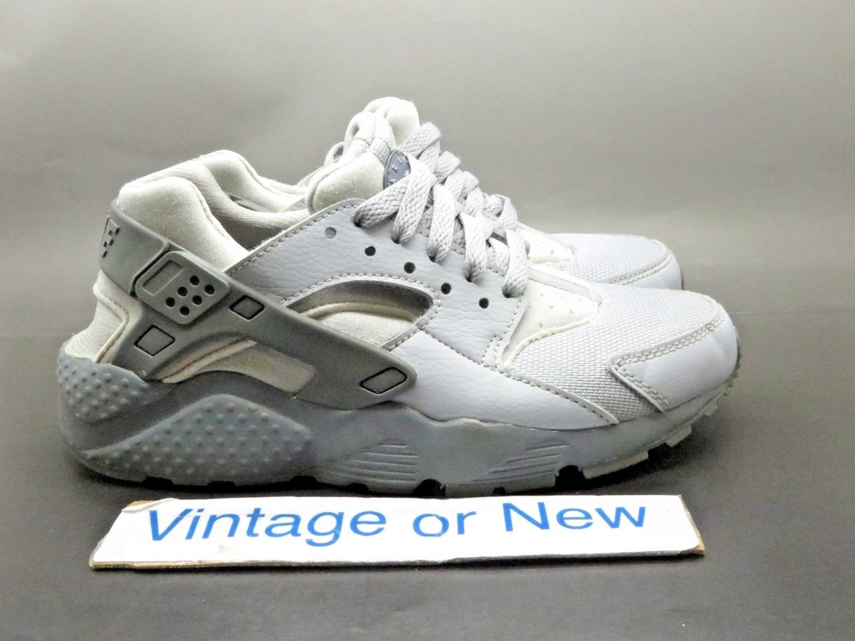 Nike Air Huarache Run Wolf Grey Cool Grey Running Shoes GS 2016 sz