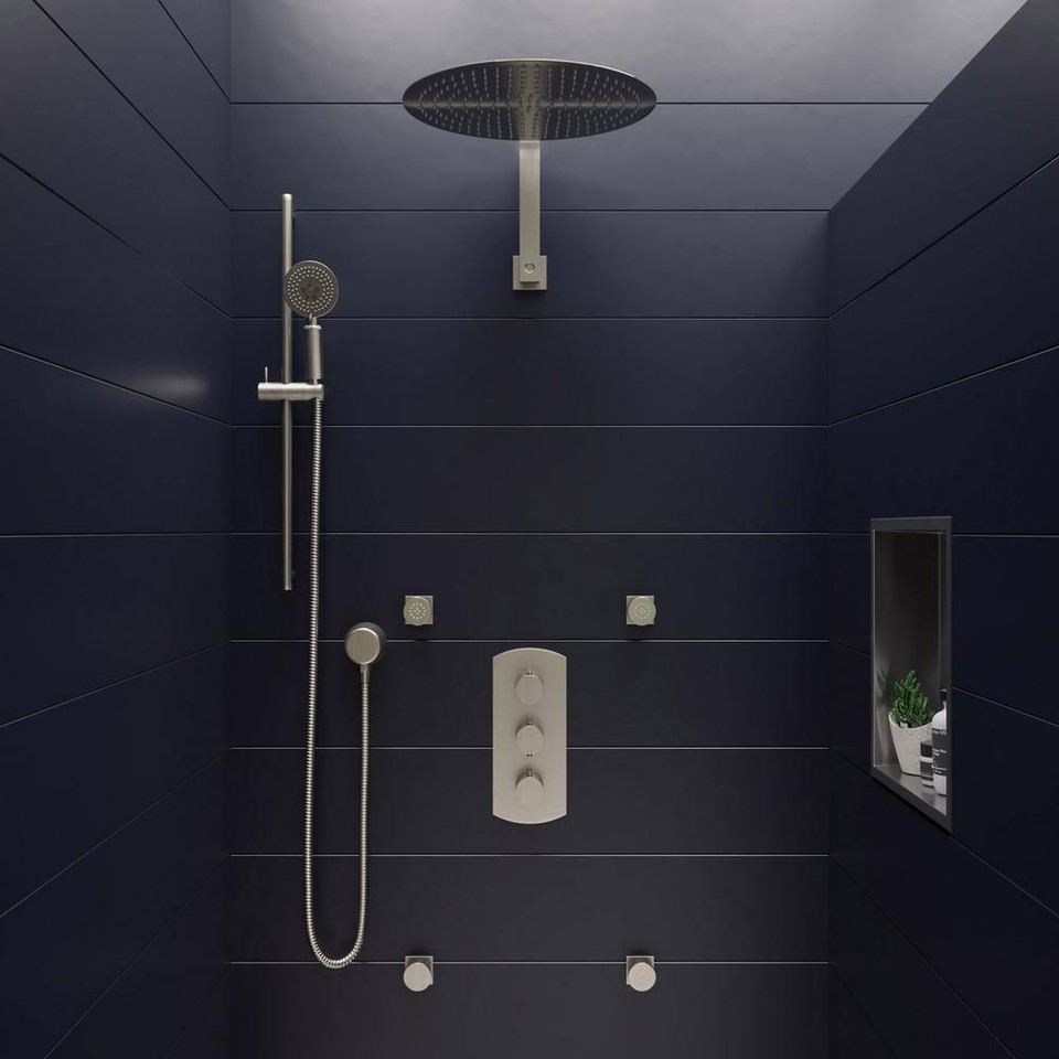 Alfi Brand Shower Arm Extensions 2.38"X11.33" Wall Mount Brass Brushed