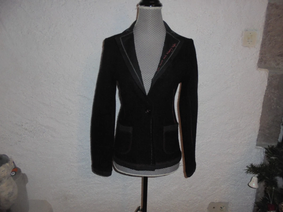 Manteau Kaki Cop Copine Taille 36 – Occasion En Très Bon état – Style Pardessus Boutonné