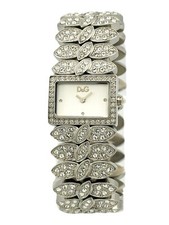 D&G Dolce and Gabbana DW0492 Women's Pave Crystal Accent Bracelet Watch