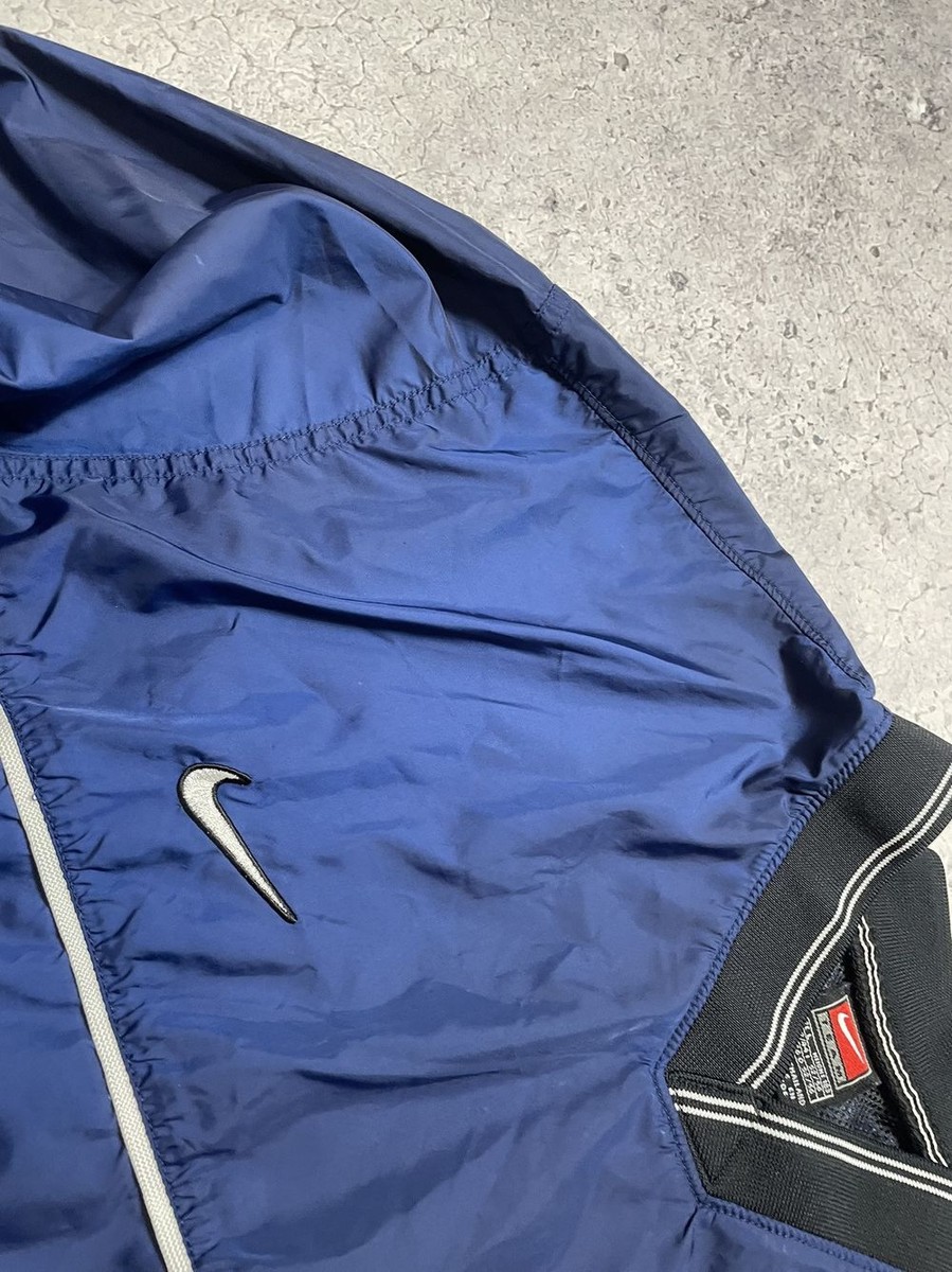 Vintage 90's Nike Team Nylon Sweatshirt Jacket Swoosh Drill | eBay