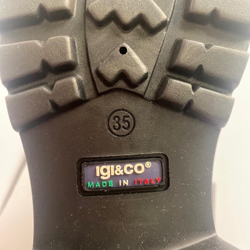 IGI & Co scarpe donna stivaletti in pelle grigio scuro Made in Italy taglia 35 US 5 NUOVI - Foto 12 di 24