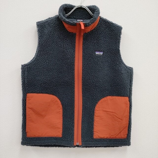 patagonia STY65619 Retro X Kids XXL Fleece vest charcoal