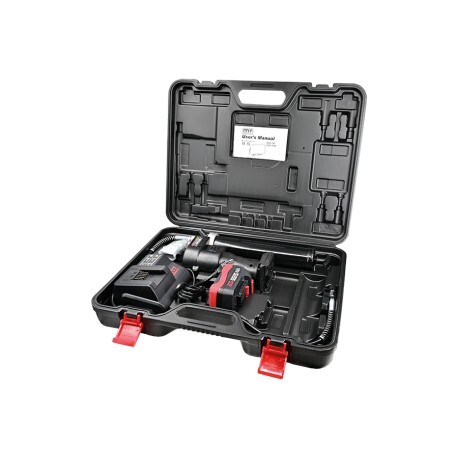 Pompe à graisse sur batterie avec flexible haute pression 1m pour cartouche standard