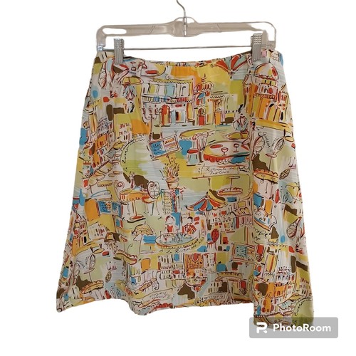Skirtology Women's Florence Italy Print A Line Skirt Size 10 - Picture 2 of 12