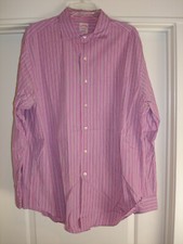 MEN'S BROOKS BROTHERS DRESS SHIRT REGULAR FIT LARGE