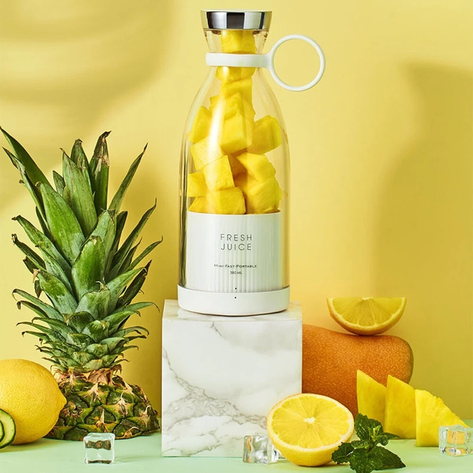 Mini mezclador de frutas eléctrico portátil USB exprimidores extractores de frutas  - Imagen 4 de 4