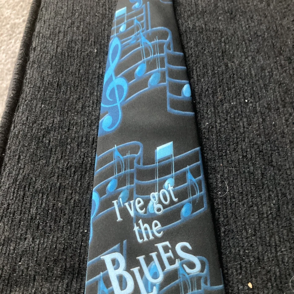 Saxofón vintage azul M&M's Tie I've Got the Blues  Foto 3 de 4