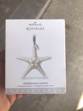 HALLMARK KEEPSAKE: Starfish, Remembering Always Ornament 2017 - Porcelain