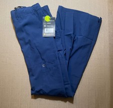 NEW WonderWink W123 Men's 3XS SHORT Scrub Cargo Pants Solid Navy Blue Tags On