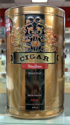 Cigar Black Oud By Remy Latour Eau De Toilette Spray - 3.4 fl oz 100 ml- New box