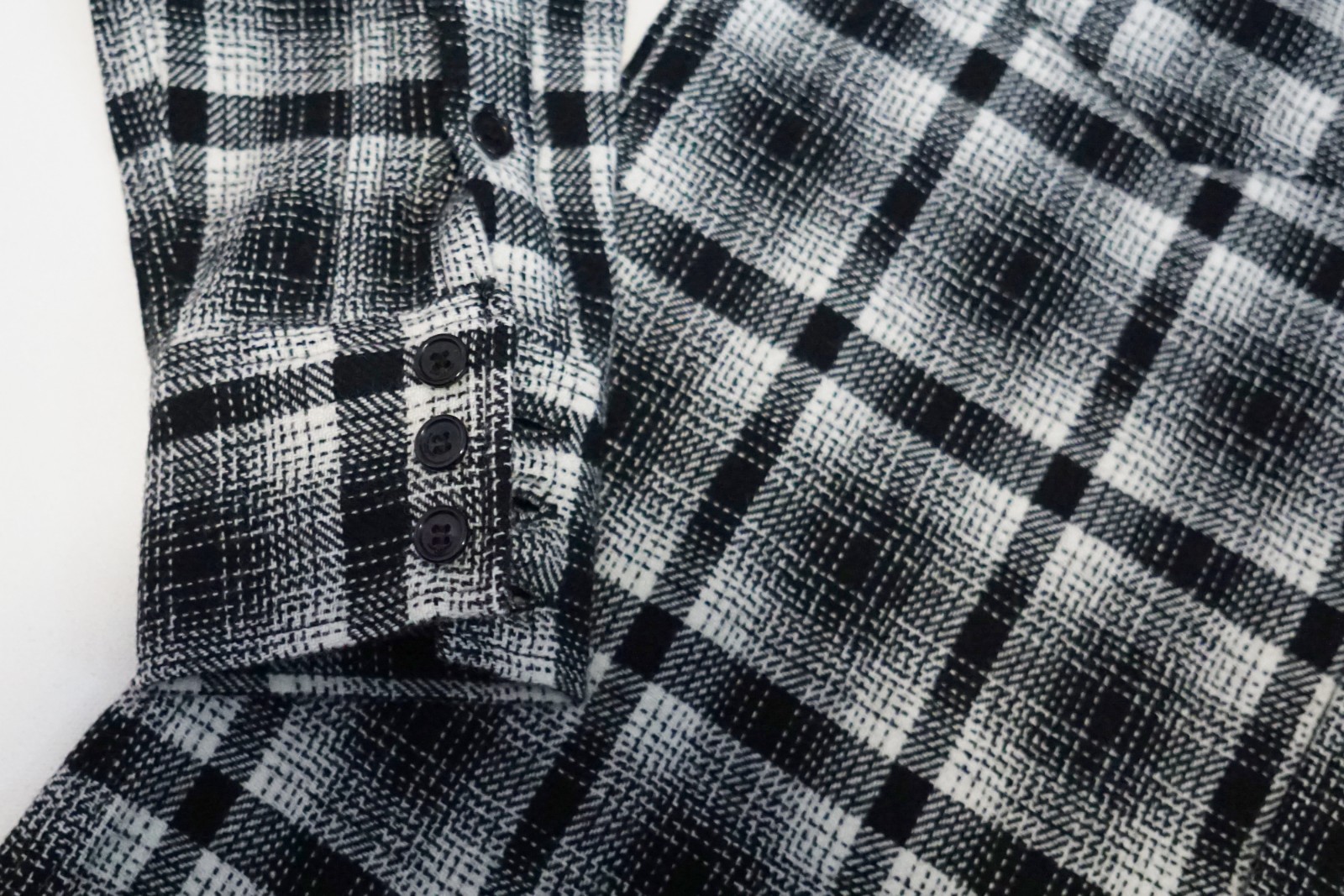 Camicia slim fit slim fit SAINT LAURENT Parigi misto lana a quadretti FLANELLA WESTERN S