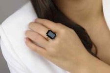 Amazing Black Onyx Gemstone 925 Sterling Silver Handmade Ring All Size AC-13