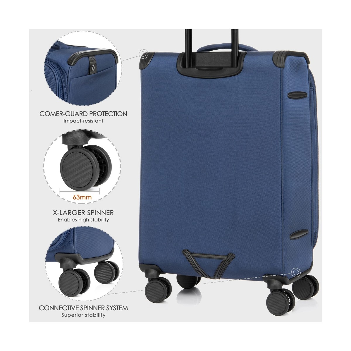 Verage Tsa Approved Luggage Sets VERAGE Freeland Large Luggage - Main Image