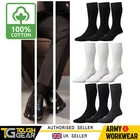 3 x Mens Ribbed 100% Cotton "BIG FOOT" Soft Top Elastic Socks UK 6-11, 11-14