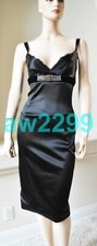 DOLCE & GABBANA NEW  EXQUISITE RARE DRESS BLACK  42 MADE IN ITALY