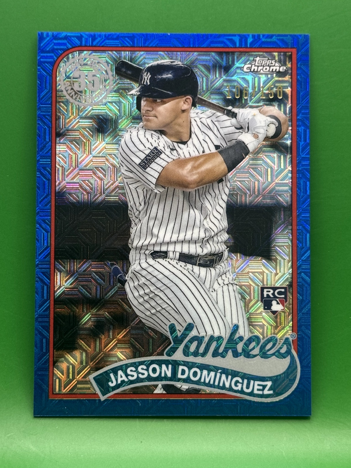 2024 Topps Series 2 - Jasson Dominguez - Silver Pack 1989 Blue /150 - #2T89C-69