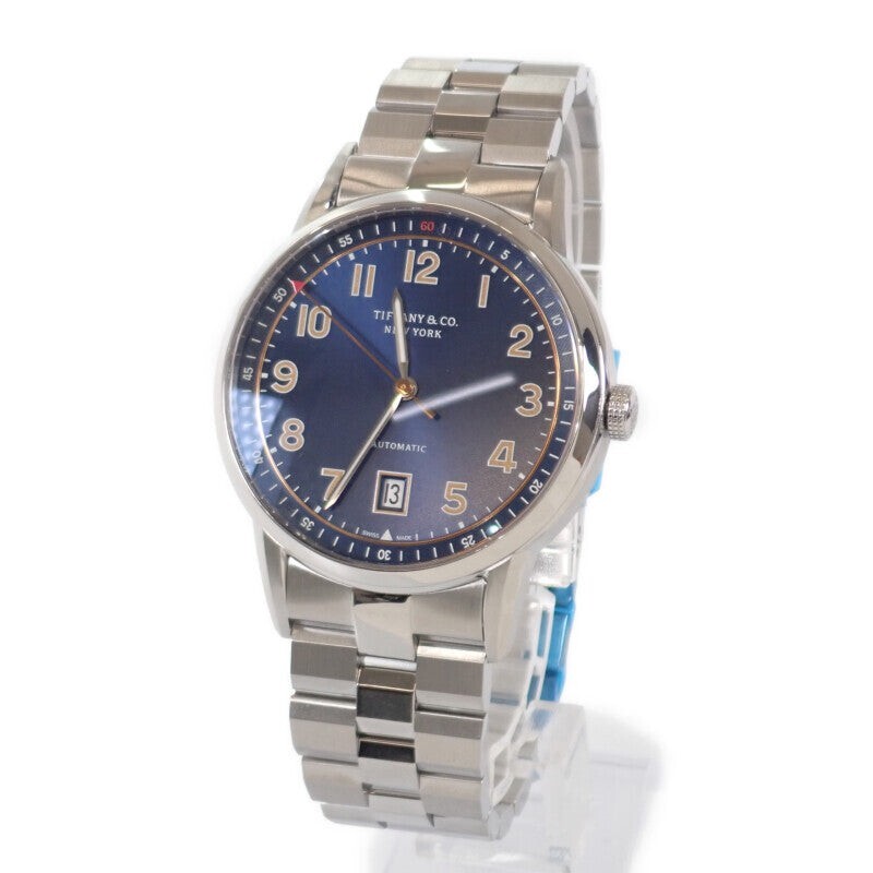 TIFFANY&Co. CT60 3 Hand Watch Stainless Steel Blue Automatic Blue 