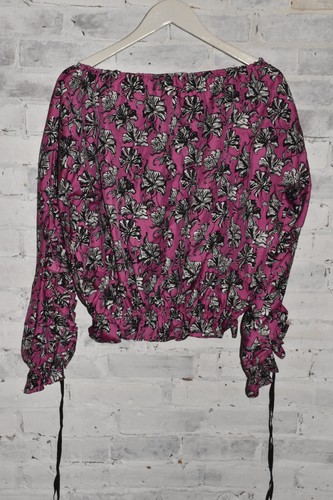 ROBERT Rodriguez Floral Billowy Blouse Silk Size XS! - Picture 5 of 6