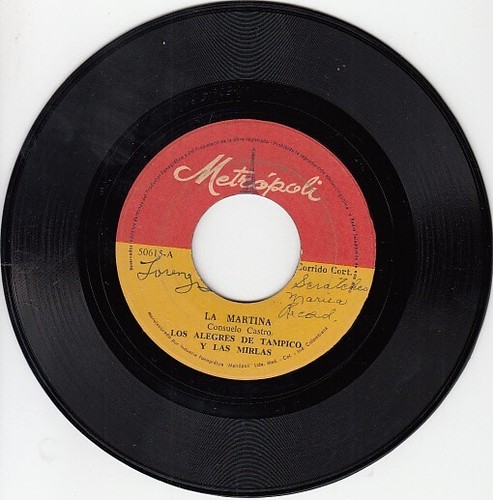 Los Alegres De Tampico y Las Mirlas – La Martina / Como El Palo Blanco 7" 45 - Picture 10 of 24