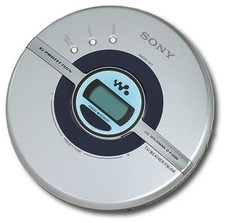 Sony Walkman Portable CD Player Digital AM/FM/Weather Tuner - Silver D-FJ200/C 