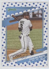 2021 Panini Donruss Variation Independence Day Starling Marte #154 g1d