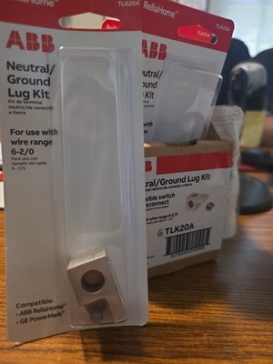 ABB TLK20 Neutral/Ground Lug Kit 125A 6-2/0 AWG