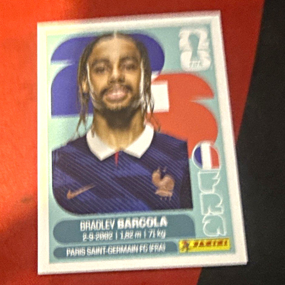 Panini FIFA World Cup 2026 Bradley Barcola FRA 16 Sticker France