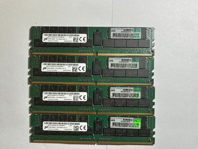 LOT OF 4 840759-691 HPE 64GB DDR4-2666MHz ECC 4DRx4 Memory (Non-Working)