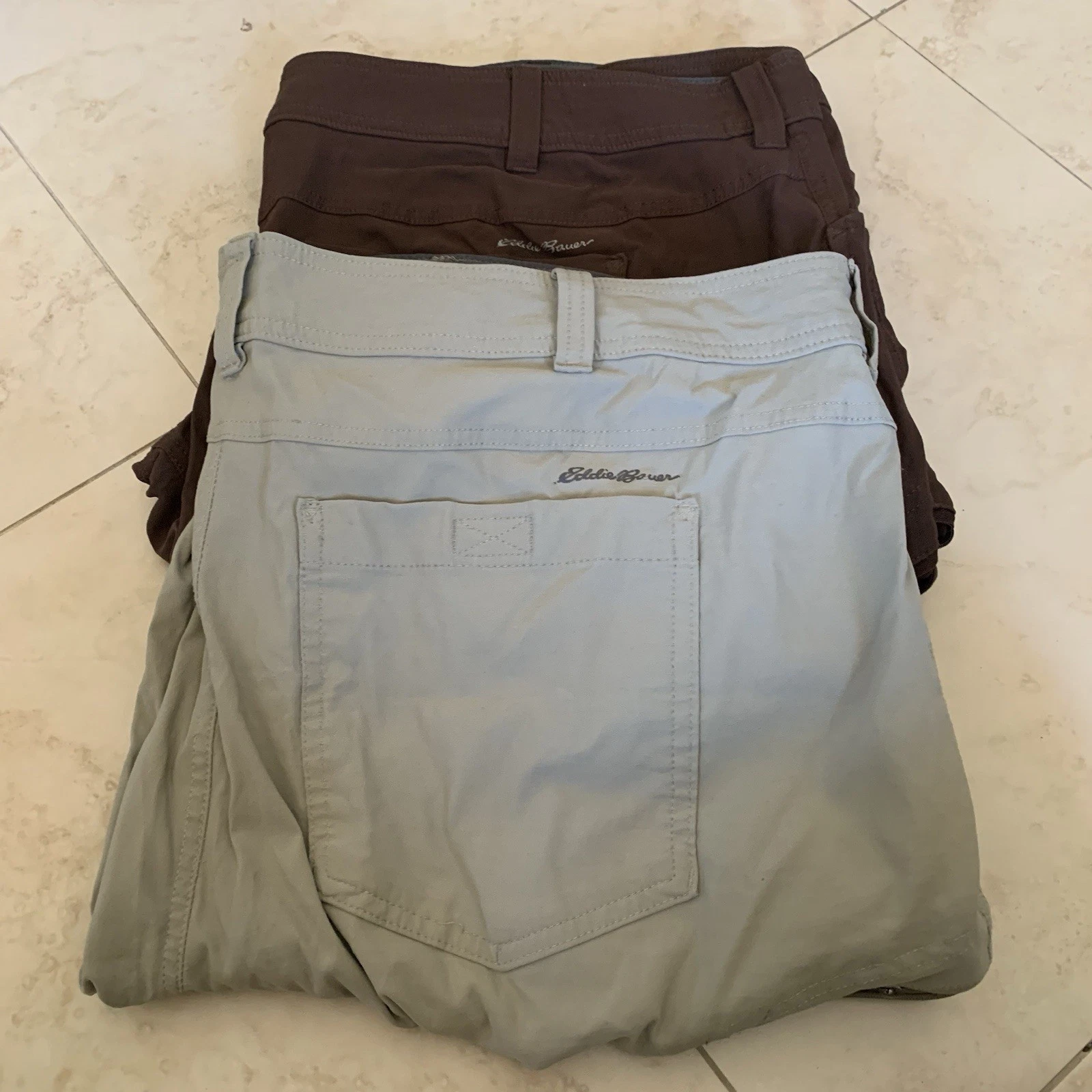 Eddie Bauer Pants Mens 44x34 Lot Of 2 First Ascent Cargo Fishing Hiking