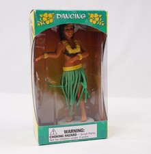 Hawaiian Dashboard Dancing Hula Girl Grass Skirt Ukulele Doll Tiki Wiggler