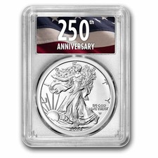 2026 American Silver Eagle MS-70 PCGS (FS, 250th Anniv Label)