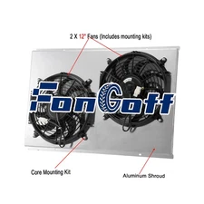 Electric Radiator Fan+Shroud Fit Chevy Corvette Base Stingray V8 5.7 7.4 73-76