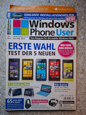 Windows Phone User  - Jan./Feb. 2013 - 01-2013 - Magazin für die mobile Windows 