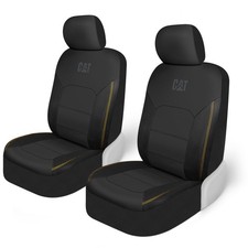 Cat FlexHybrid Car Seat Covers, Black Premium Faux Leather  Mesh Seat Covers...