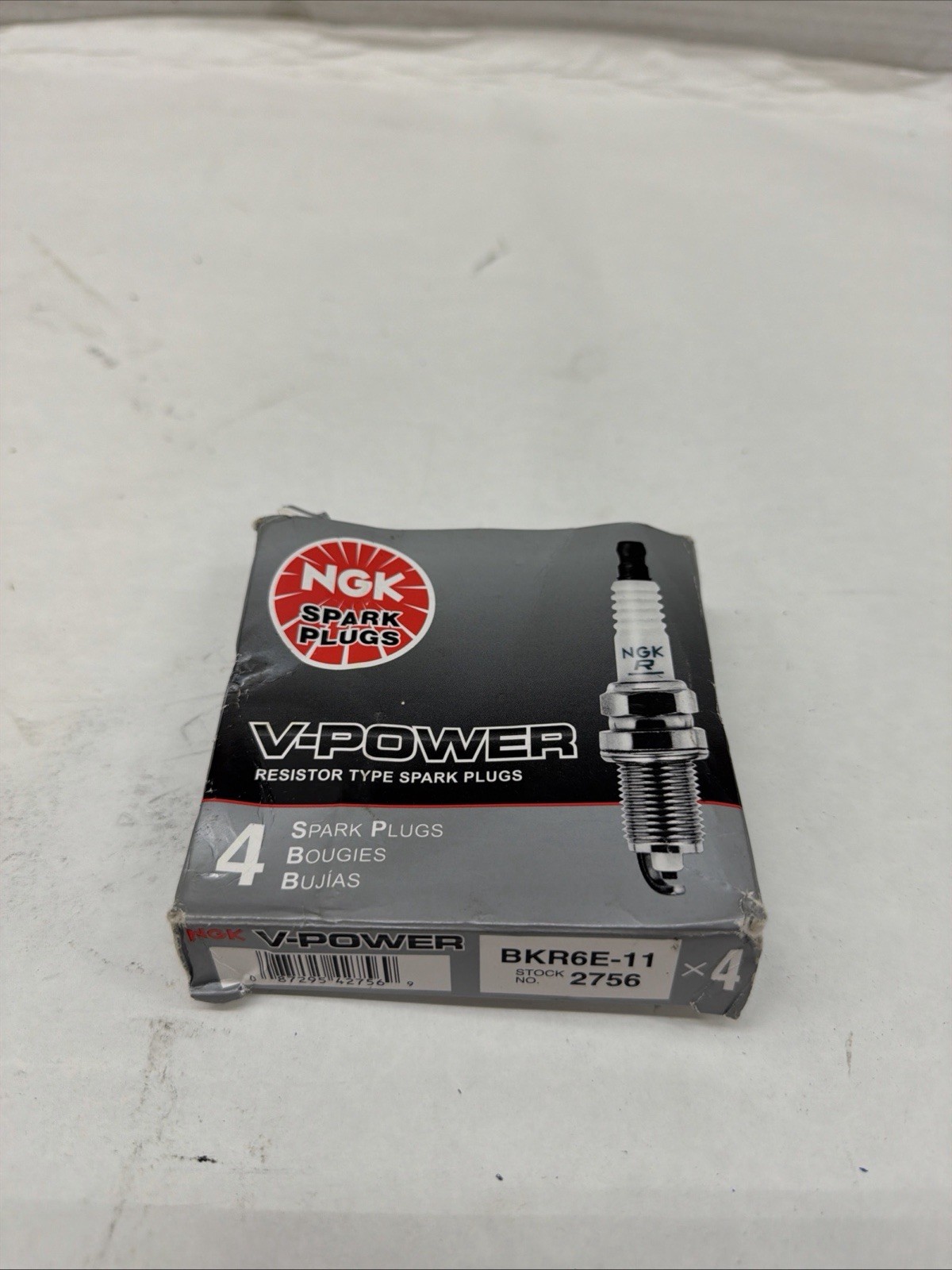 4-New NGK V-Power Copper Spark Plugs BKR6E-11 #2756 Made in Japan