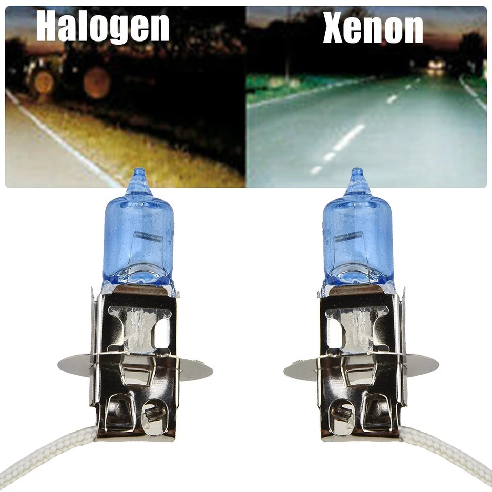 2 PCS/Set H3 Xenon White 100W 12v Halogen Headlight 453 Fog Light Car Bulb - Image 2 of 4