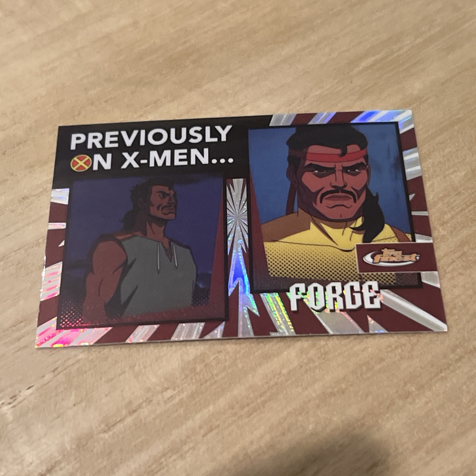 2025 Topps Finest X-Men '97 Forge Previously on X-Men #PO-18