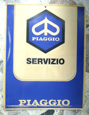 IDEA ARREDO VECCHIA INSEGNA PUBBLICITARIA PIAGGIO VESPA VINTAGE