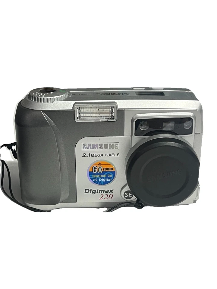 Samsung Digimax 220 Digital Camera & Bag 2.1 Mega Pixels 6X Zoom - Image 2 of 4