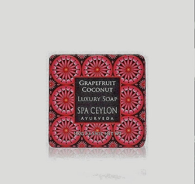 Spa Ceylon Sri Lanka Grapefruit Coconut Luxury Soap Ammonia-Free  100g